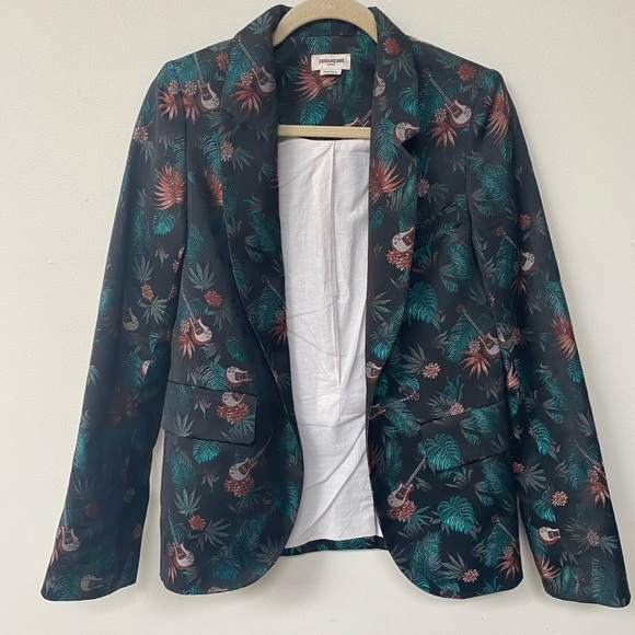Zadig & Voltaire black jungle blazer - Picture 2 of 4